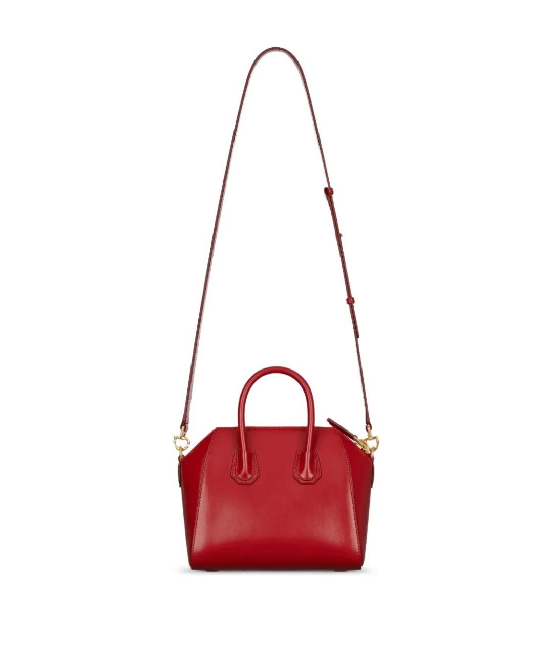 GIVENCHY Красная кожаная сумка тоут, фото 2