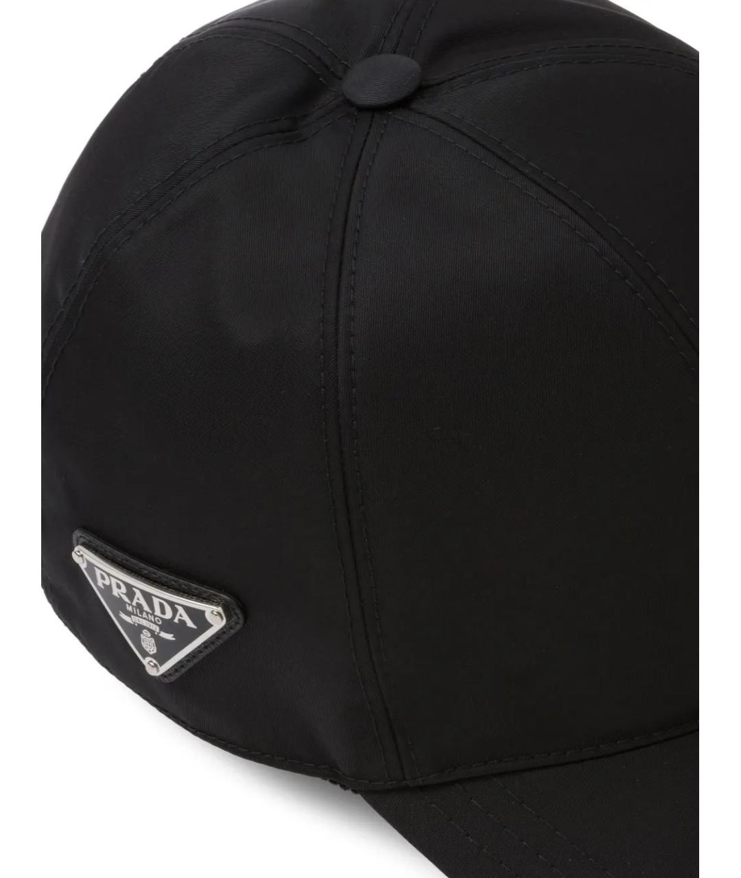 PRADA Черная синтетическая кепка/бейсболка, фото 3