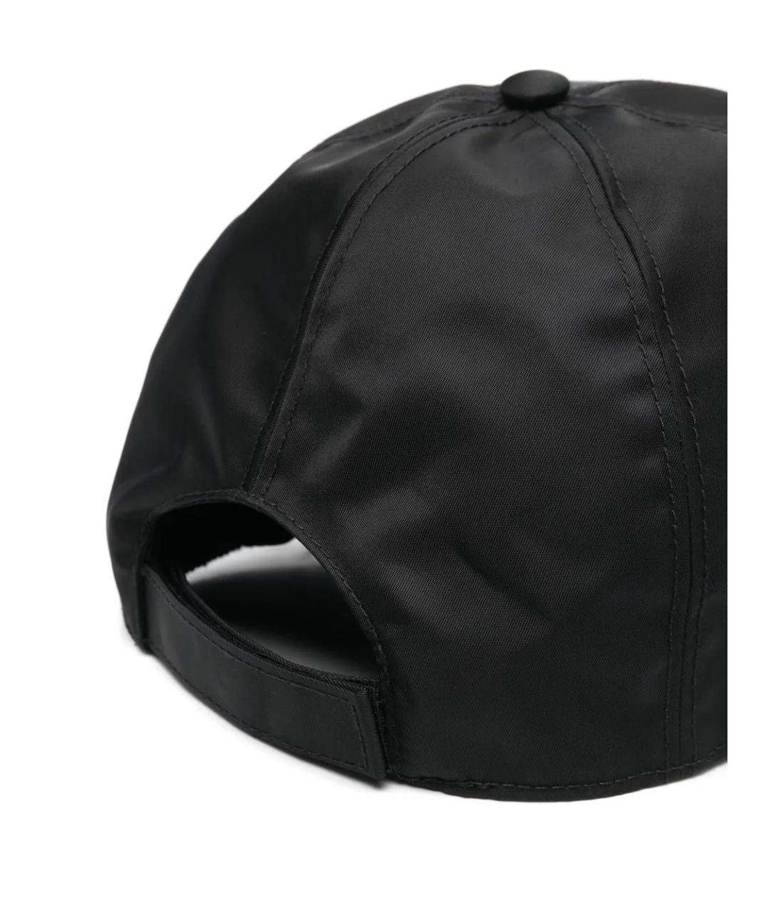 PRADA Черная синтетическая кепка/бейсболка, фото 4