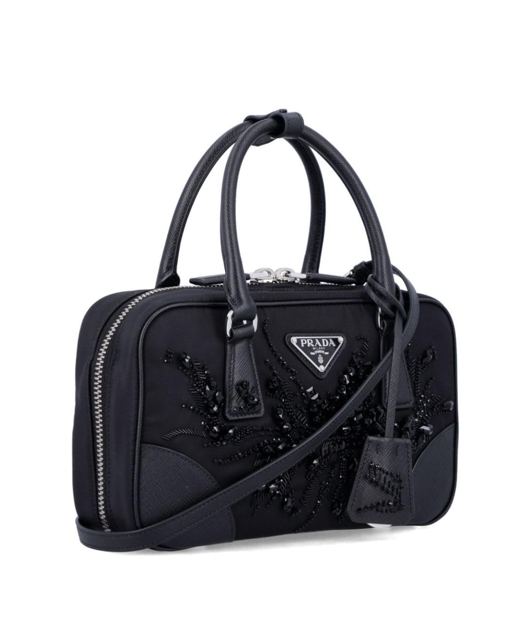 PRADA Черная синтетическая сумка тоут, фото 3