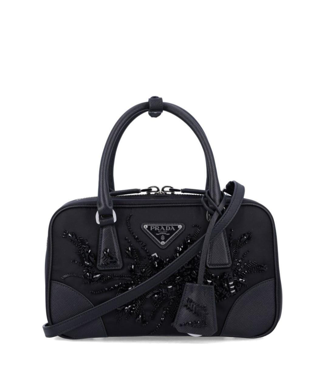 PRADA Черная синтетическая сумка тоут, фото 1