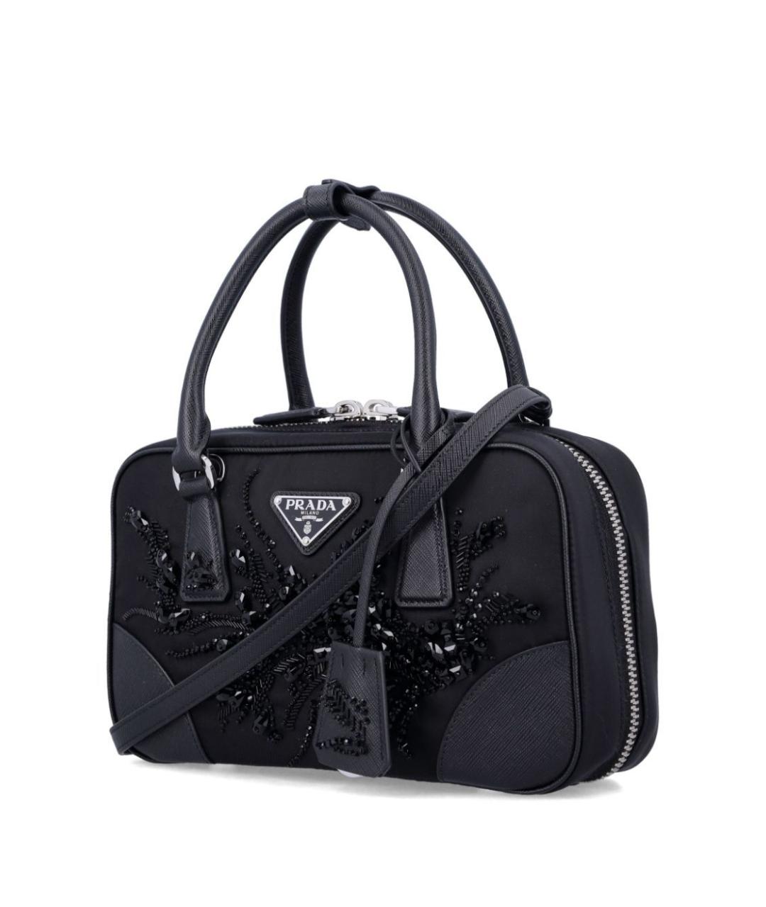 PRADA Черная синтетическая сумка тоут, фото 4