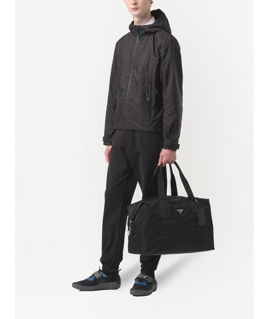 PRADA Черная синтетическая сумка тоут, фото 2