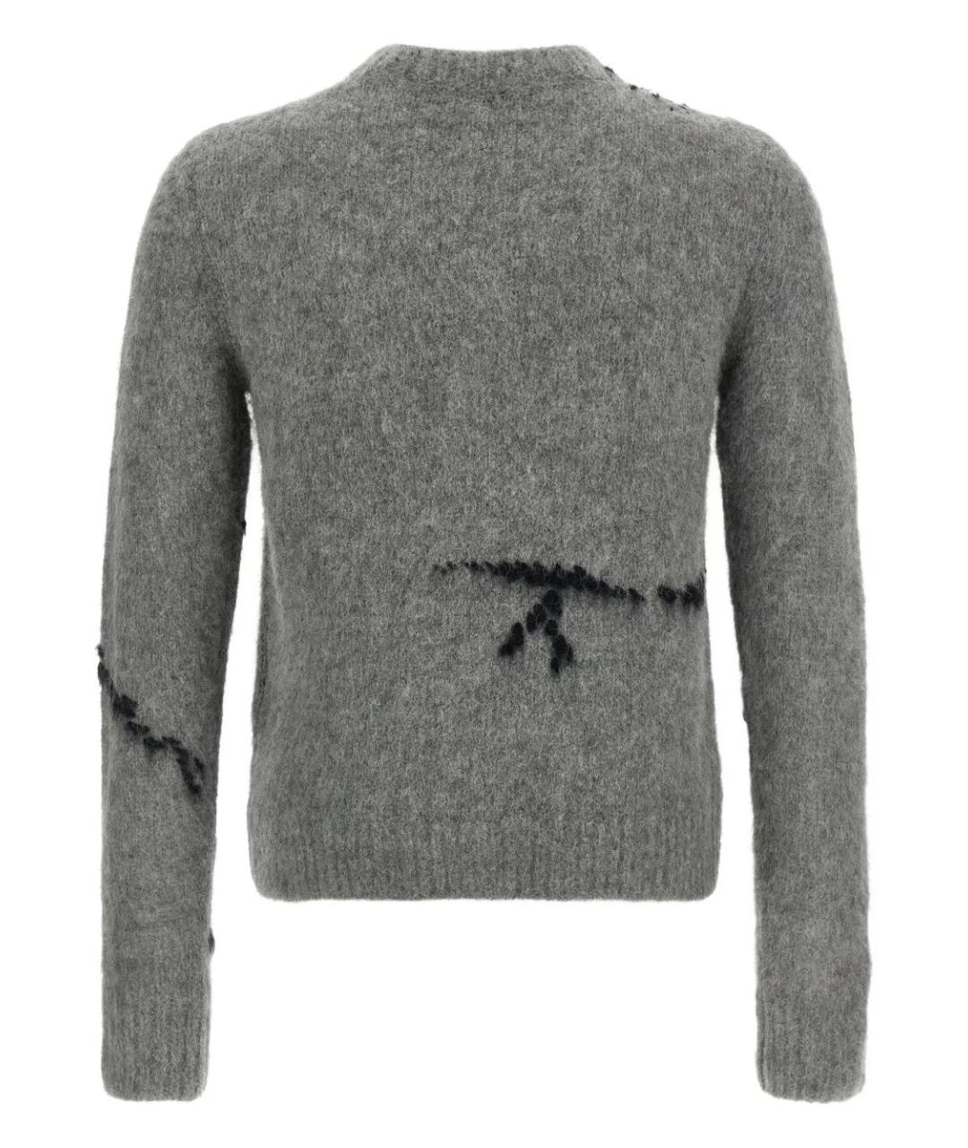 DRIES VAN NOTEN Серый шерстяной джемпер / свитер, фото 2