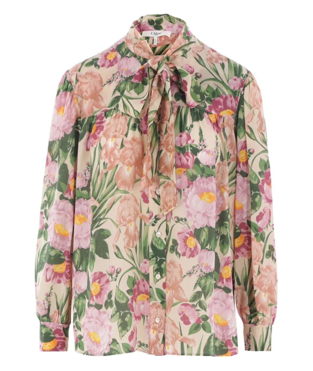CHLOE Мульти шелковая блузы, фото 1