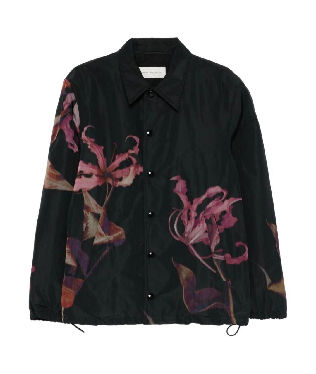 DRIES VAN NOTEN Черная полиамидовая куртка, фото 1