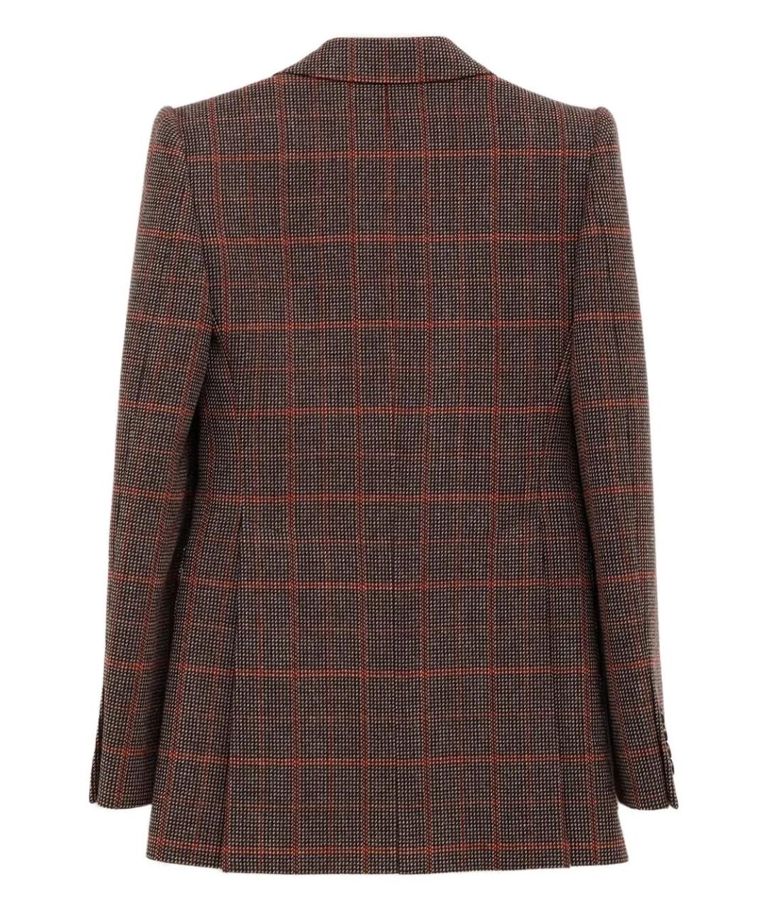 CHLOE Коричневый шерстяной жакет/пиджак, фото 2