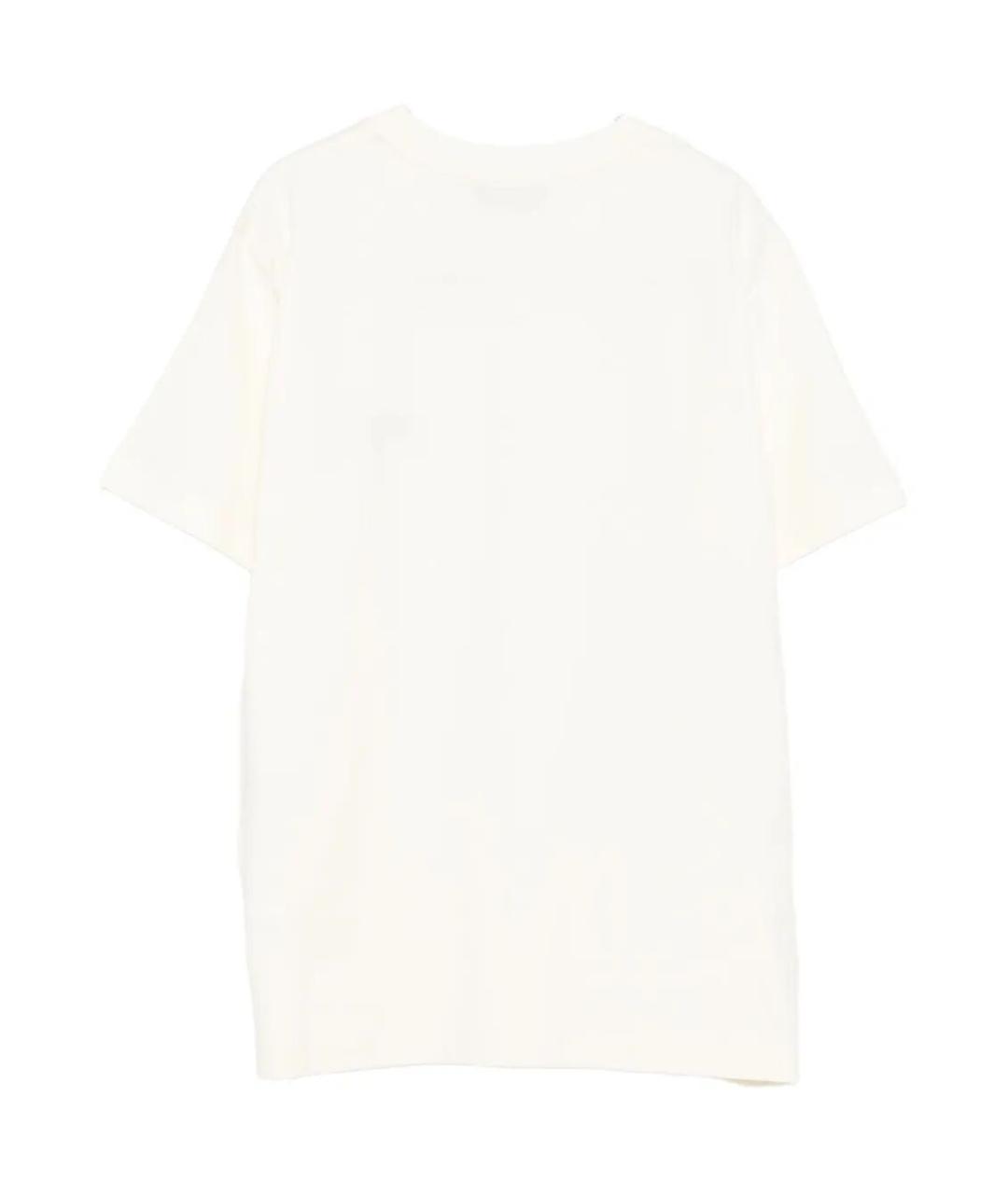 MSGM Белая хлопковая футболка, фото 2