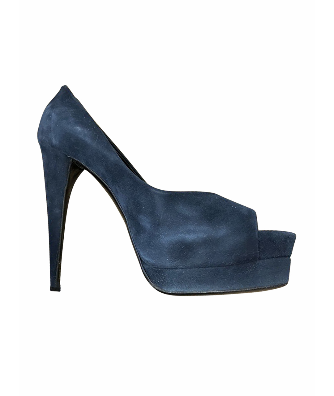 PIERRE HARDY Темно-синие замшевые туфли, фото 1