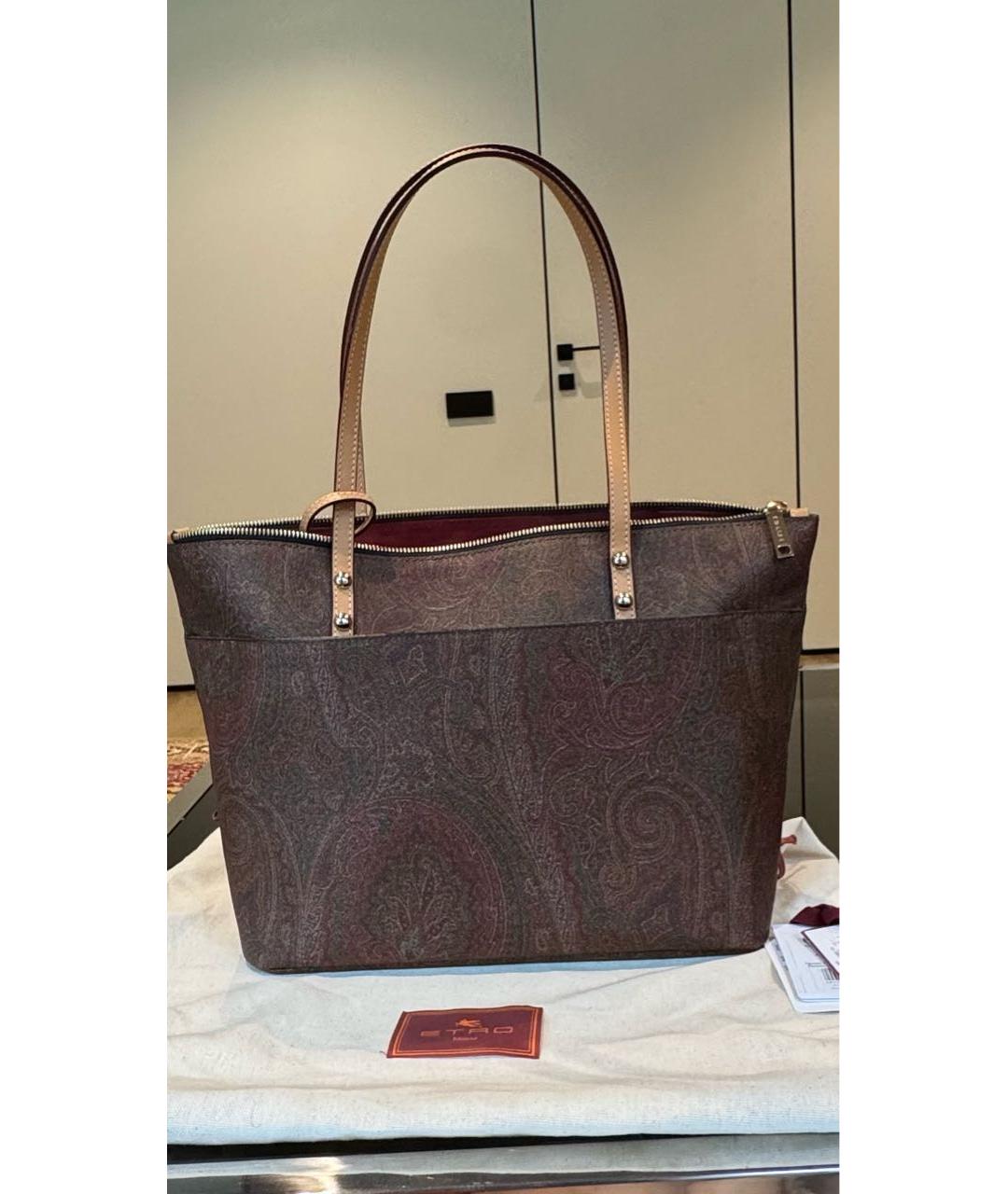 ETRO Коричневая сумка тоут, фото 2