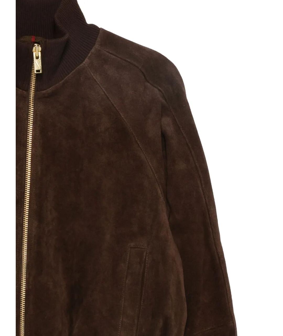 BARRACUTA Коричневая замшевая куртка, фото 3