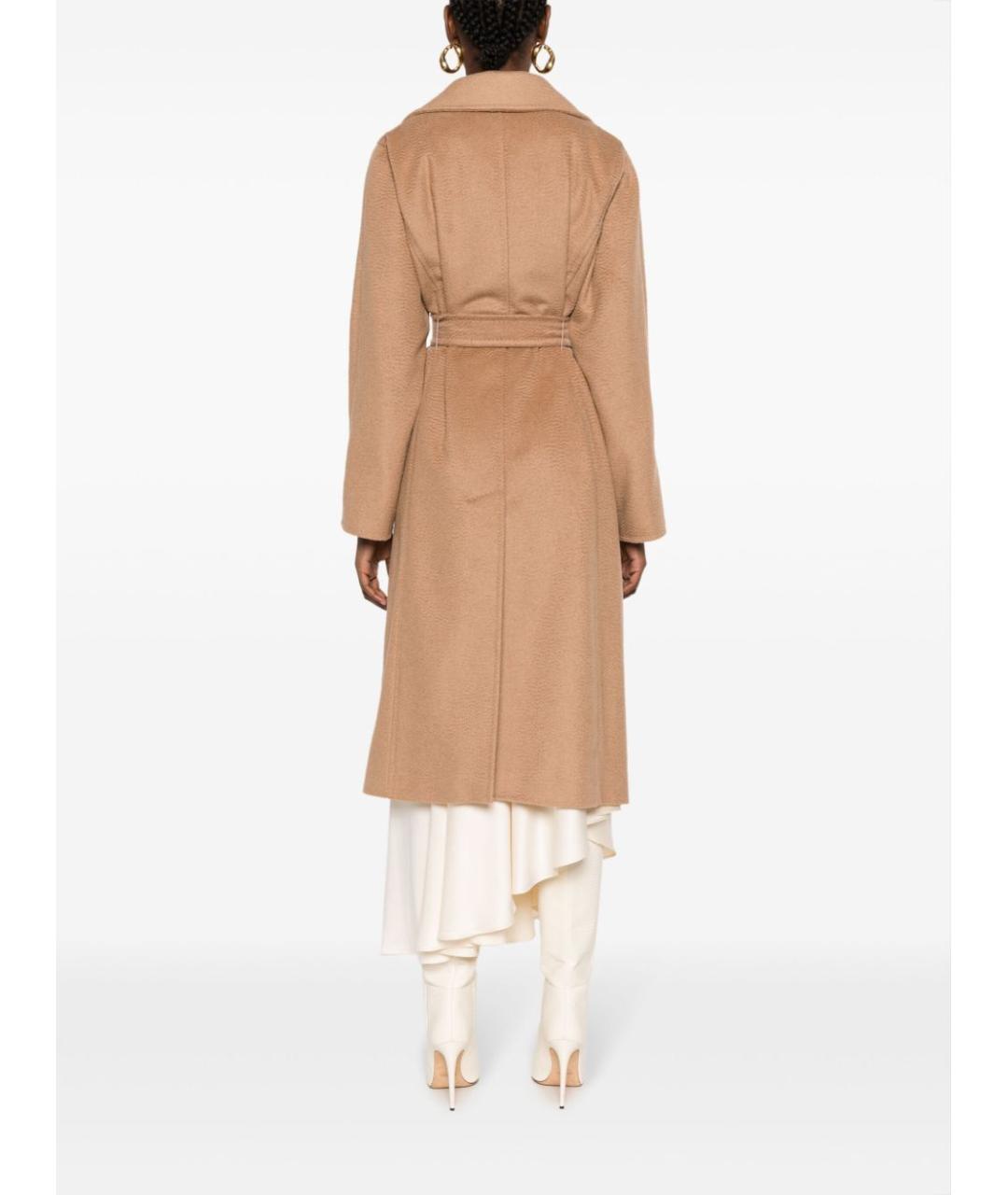 MAX MARA Бежевое шерстяное пальто, фото 5