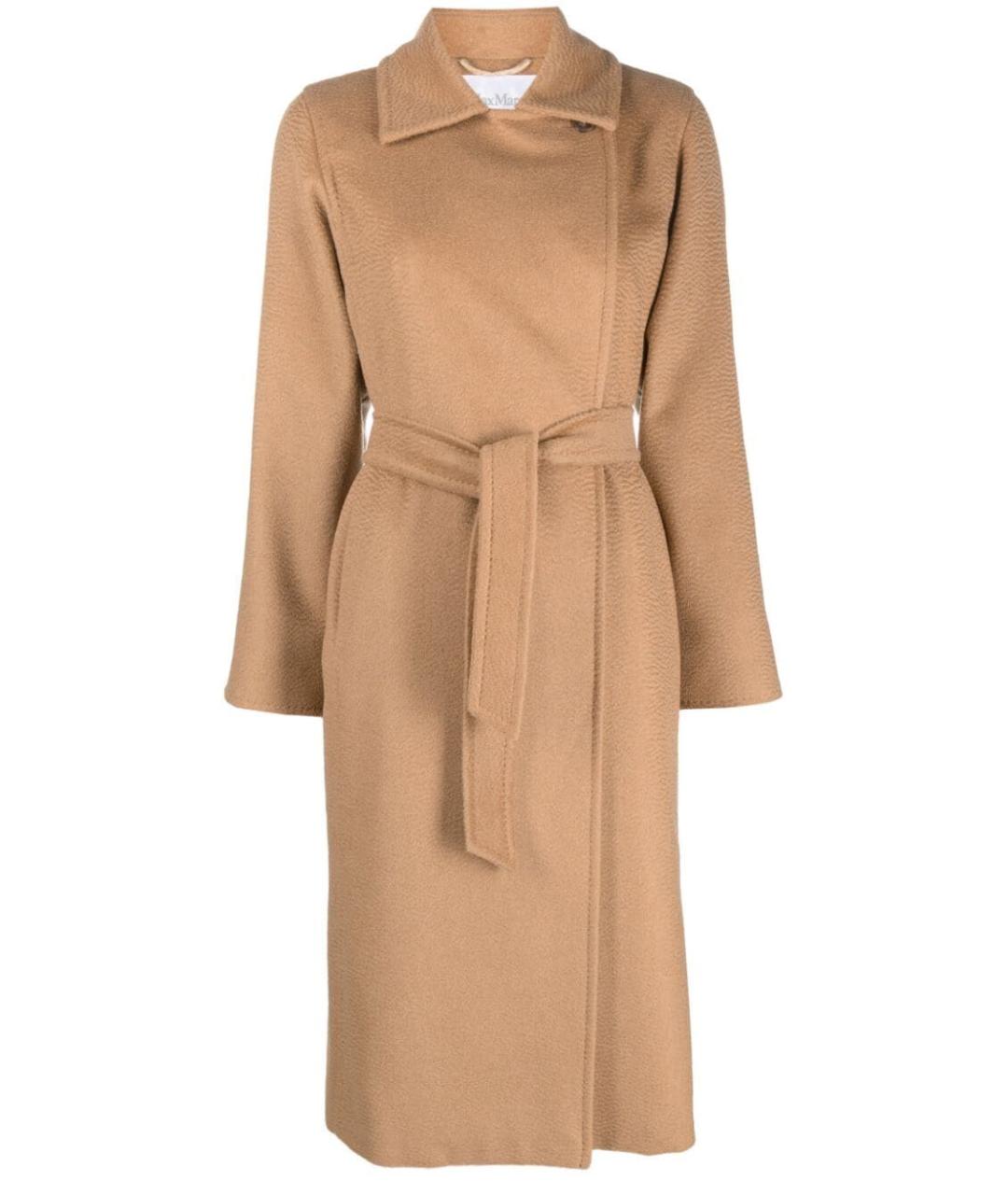 MAX MARA Бежевое шерстяное пальто, фото 1