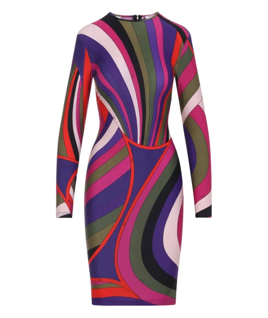 PUCCI Мульти полиамидовое платье, фото 1