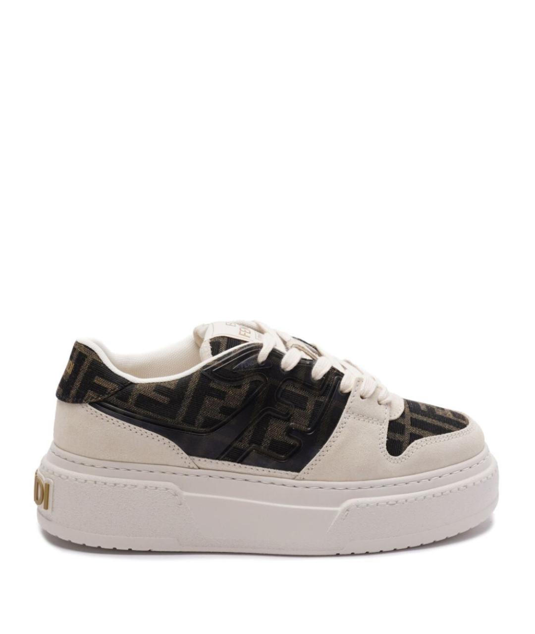 FENDI Мульти текстильные кеды, фото 1