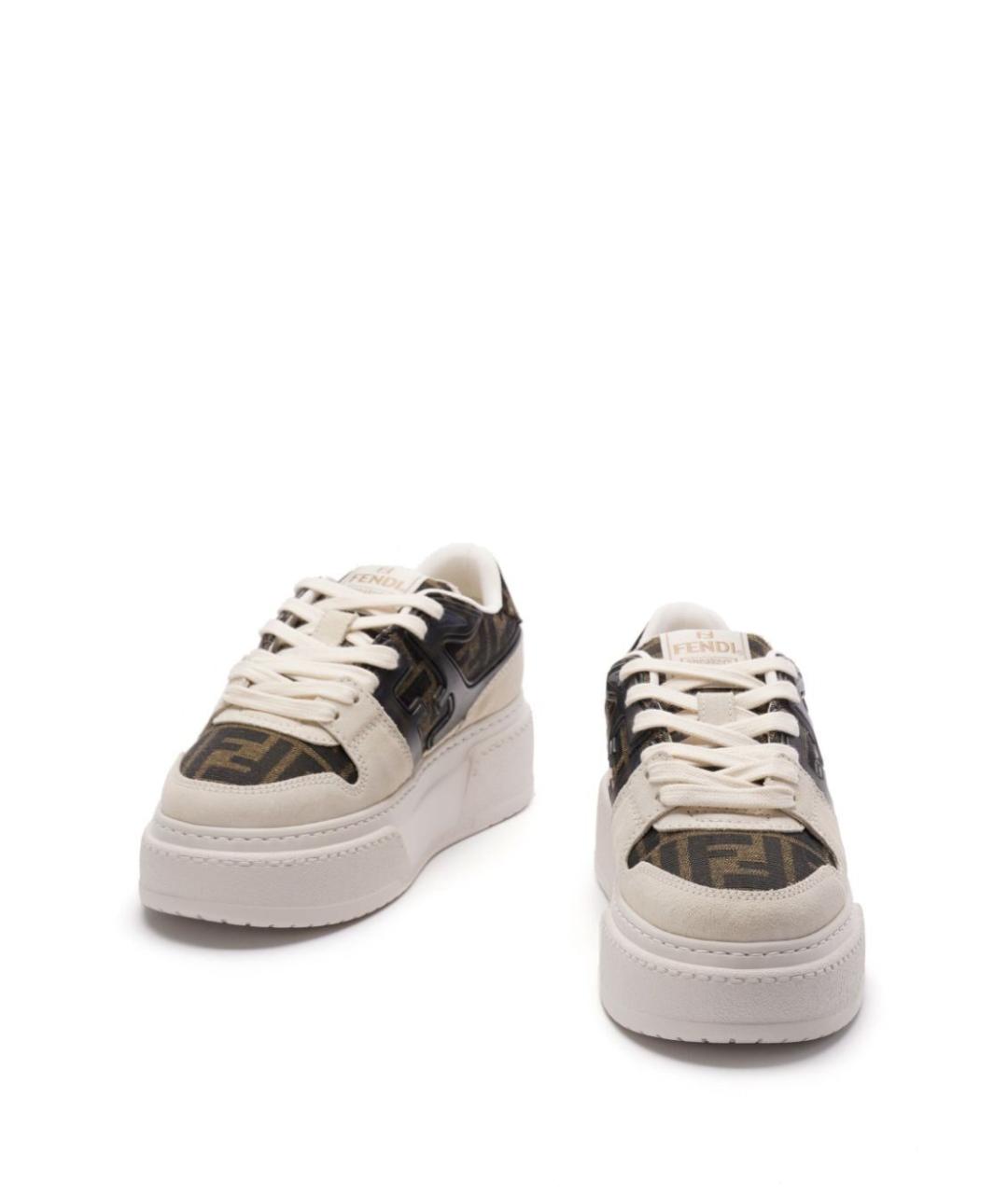 FENDI Мульти текстильные кеды, фото 2