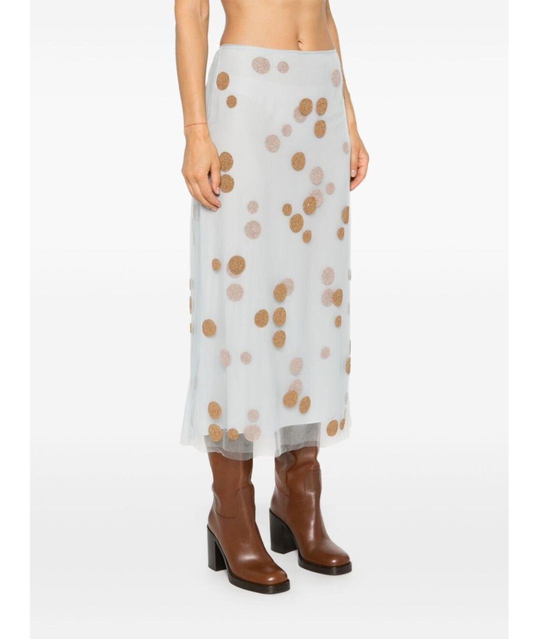 FENDI Мульти полиамидовая юбка миди, фото 5
