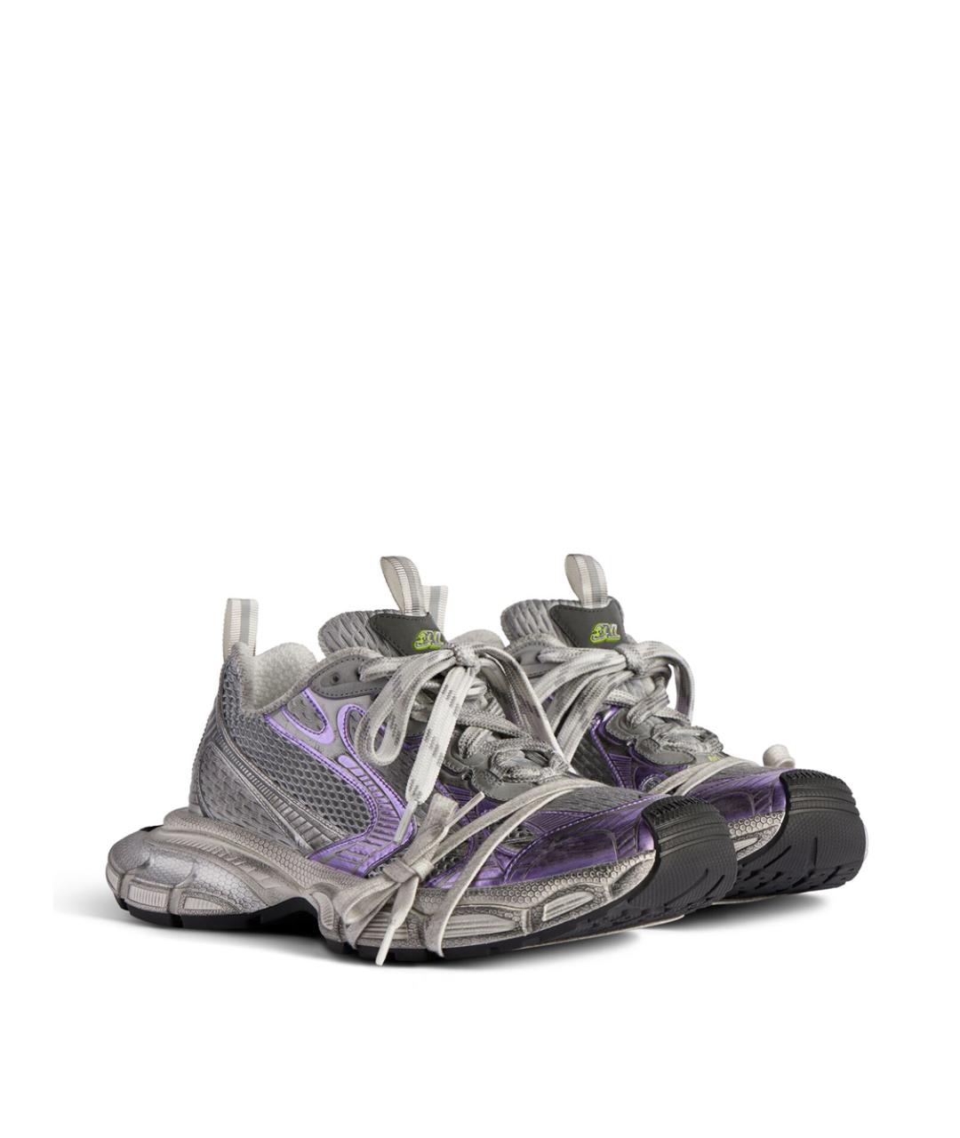 BALENCIAGA Серые синтетические кроссовки, фото 2