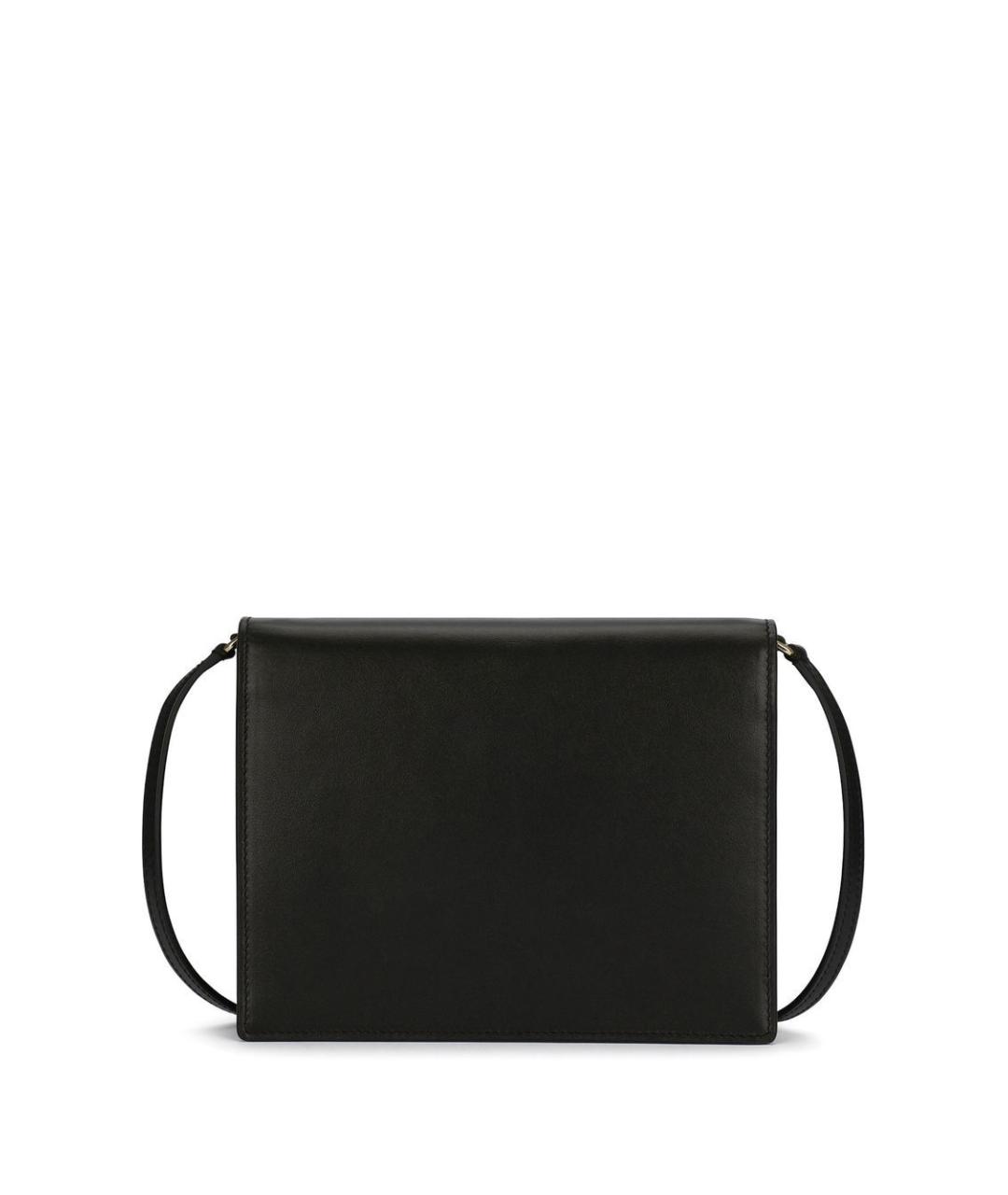 DOLCE&GABBANA Черная кожаная сумка через плечо, фото 2