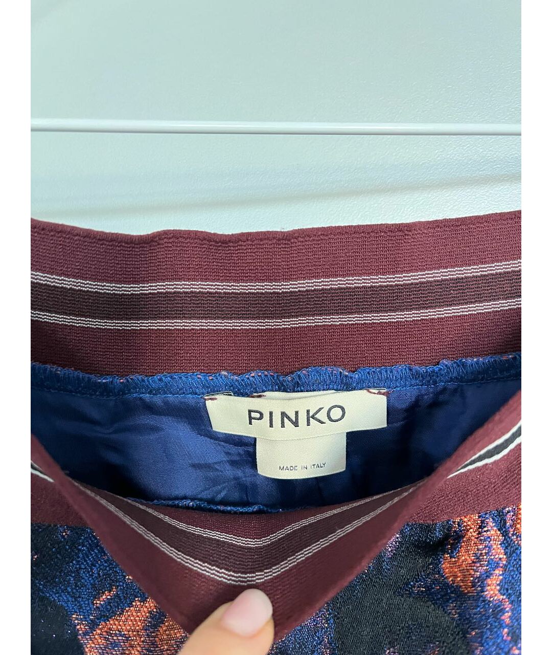 PINKO Мульти полиэстеровая юбка миди, фото 3