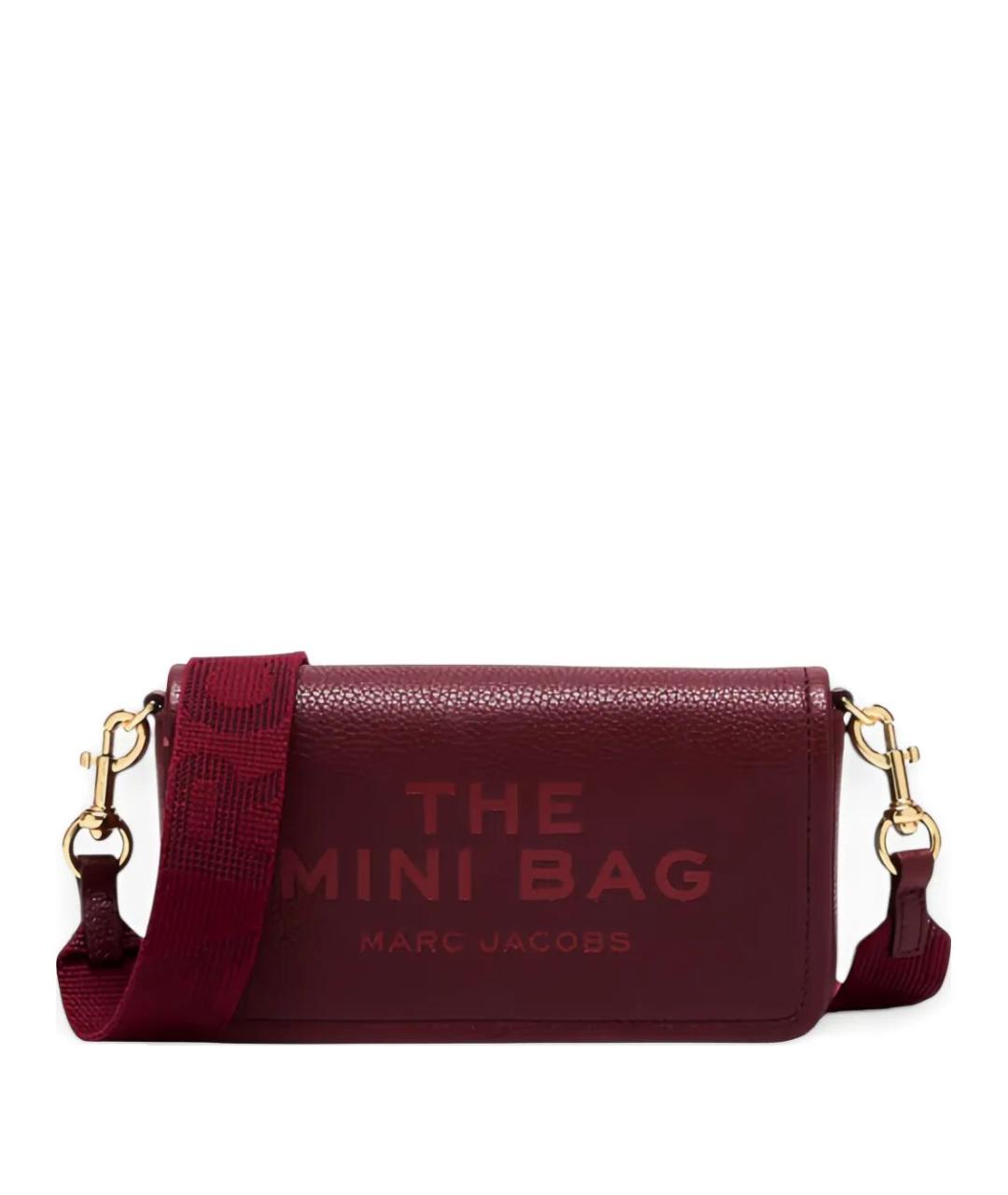 MARC JACOBS Бордовая кожаная сумка через плечо, фото 1