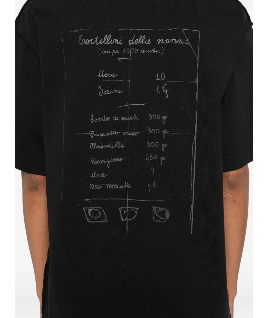 FEDERICO CINA Черная хлопковая футболка, фото 4
