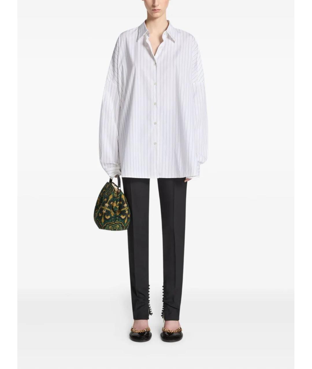 DRIES VAN NOTEN Белая хлопковая рубашка, фото 4