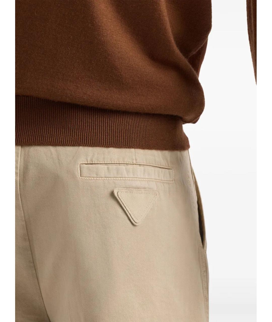 PRADA Бежевые хлопковые шорты, фото 4