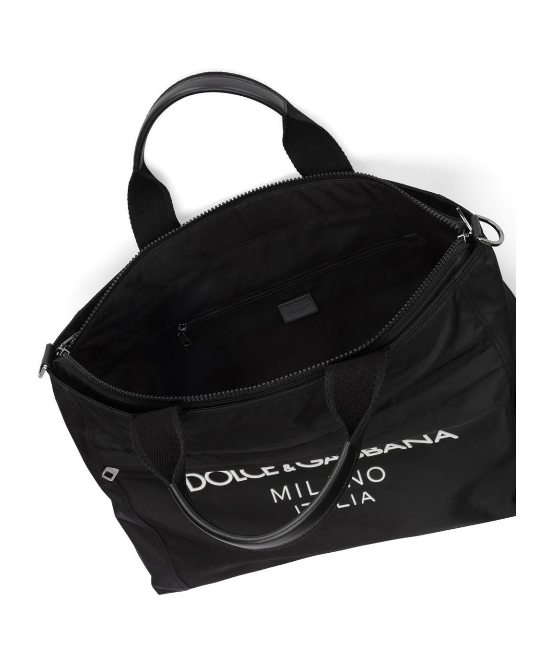 DOLCE&GABBANA Черная сумка тоут, фото 5