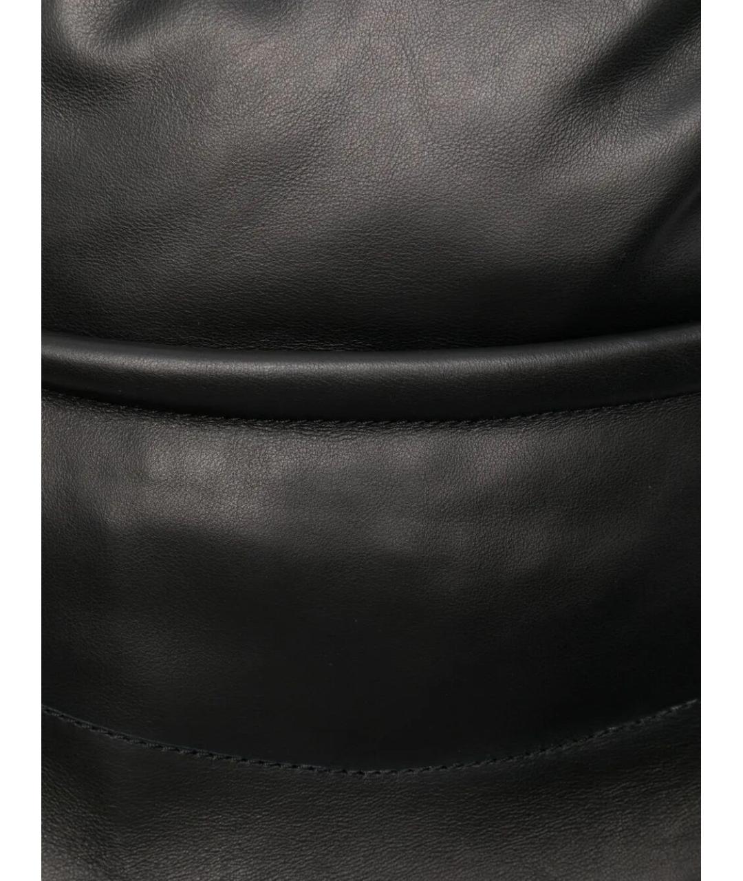 FEDERICO CINA Черная кожаная сумка через плечо, фото 5