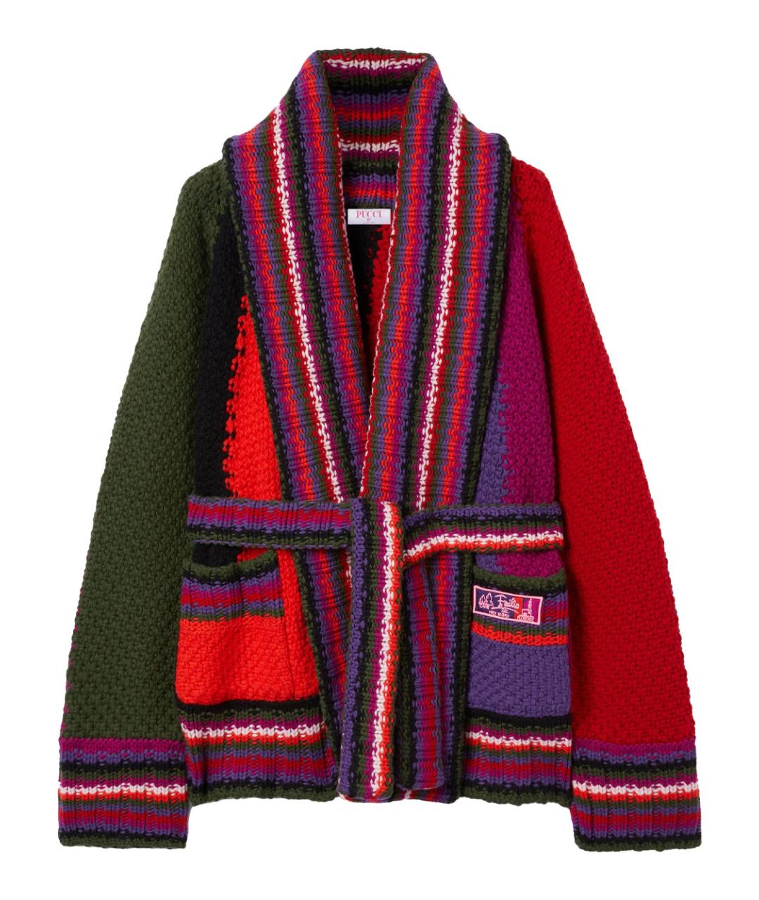 PUCCI Мульти шерстяной кардиган, фото 1