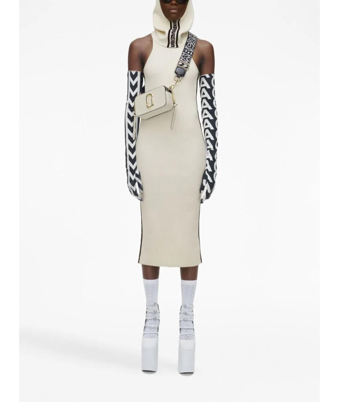 MARC JACOBS Белая кожаная сумка через плечо, фото 4