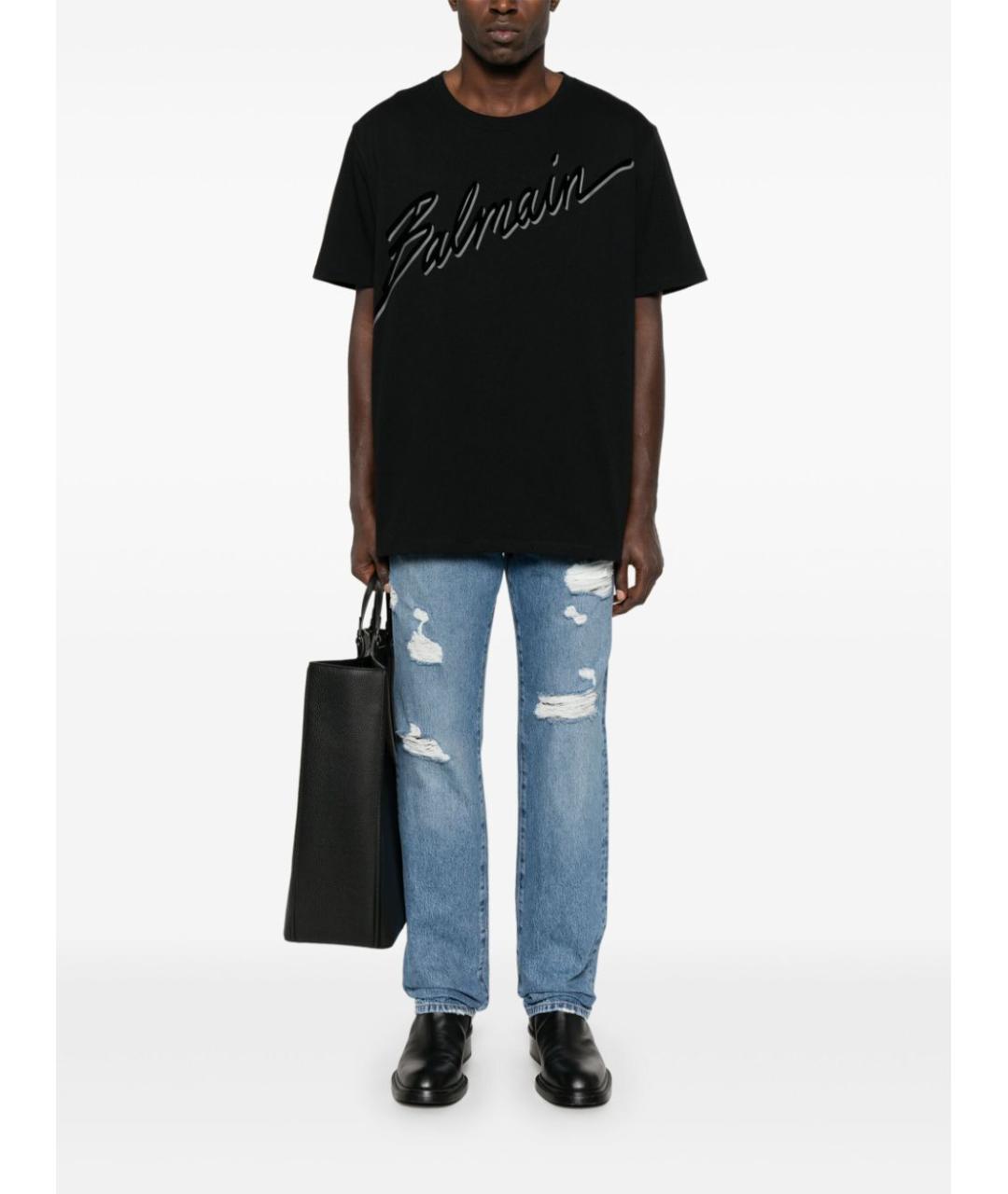 DOLCE&GABBANA Голубые хлопковые повседневные брюки, фото 5