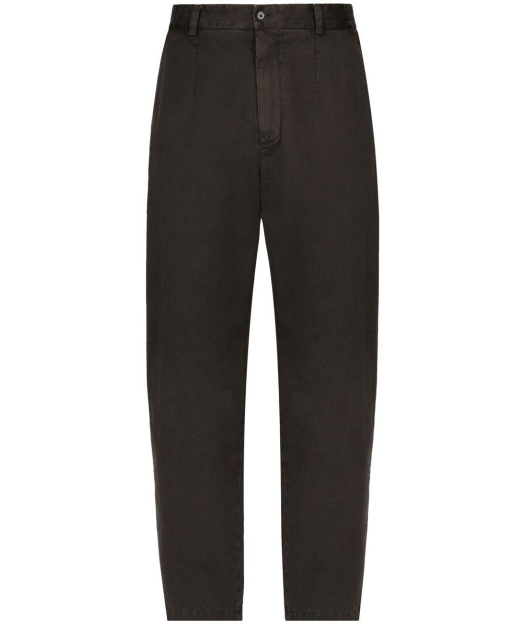 DOLCE&GABBANA Коричневые хлопковые прямые джинсы, фото 5