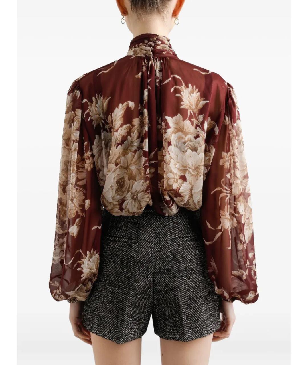 DOLCE&GABBANA Мульти шелковая блузы, фото 3