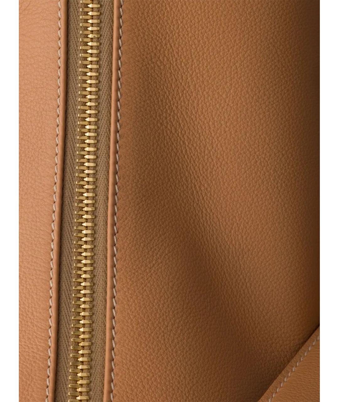 PRADA Бежевая кожаная сумка через плечо, фото 5