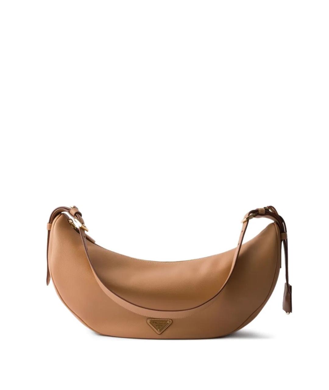 PRADA Бежевая кожаная сумка через плечо, фото 1