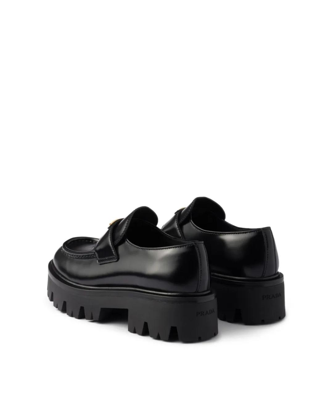 PRADA Черные кожаные лоферы, фото 3