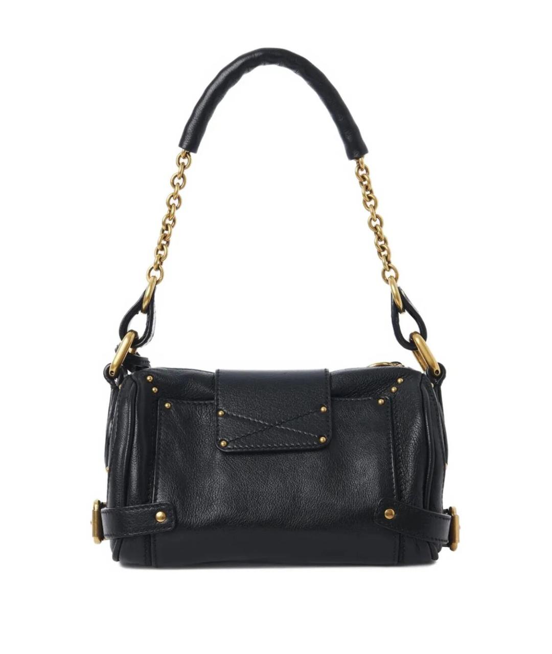 CHLOE Черная кожаная сумка через плечо, фото 5