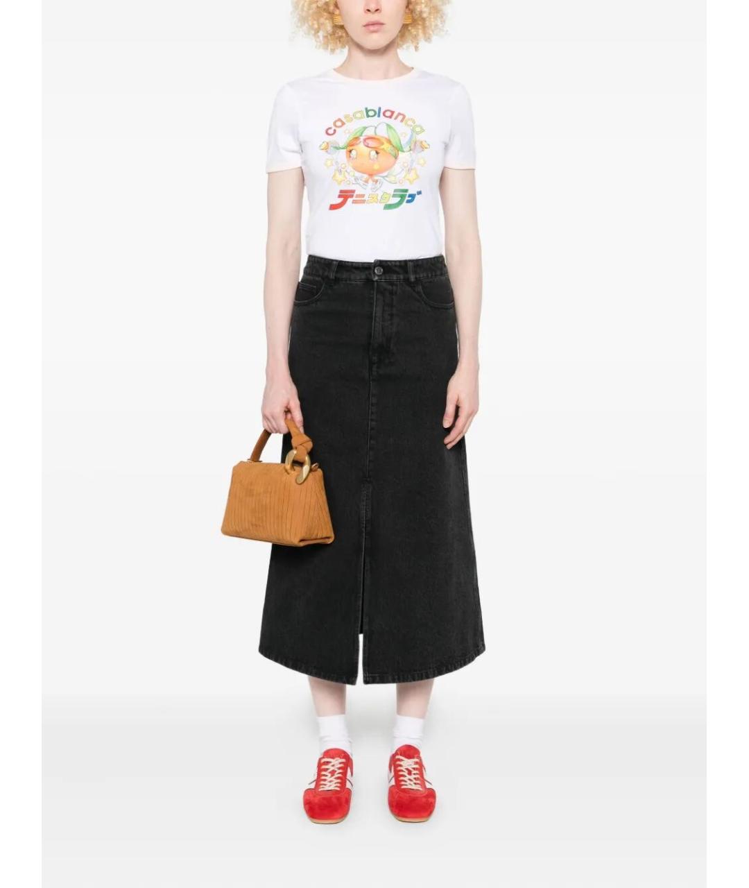 A.P.C. Черная хлопковая юбка миди, фото 2