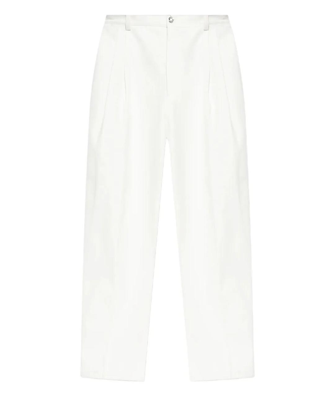 GIVENCHY Белые хлопковые повседневные брюки, фото 1