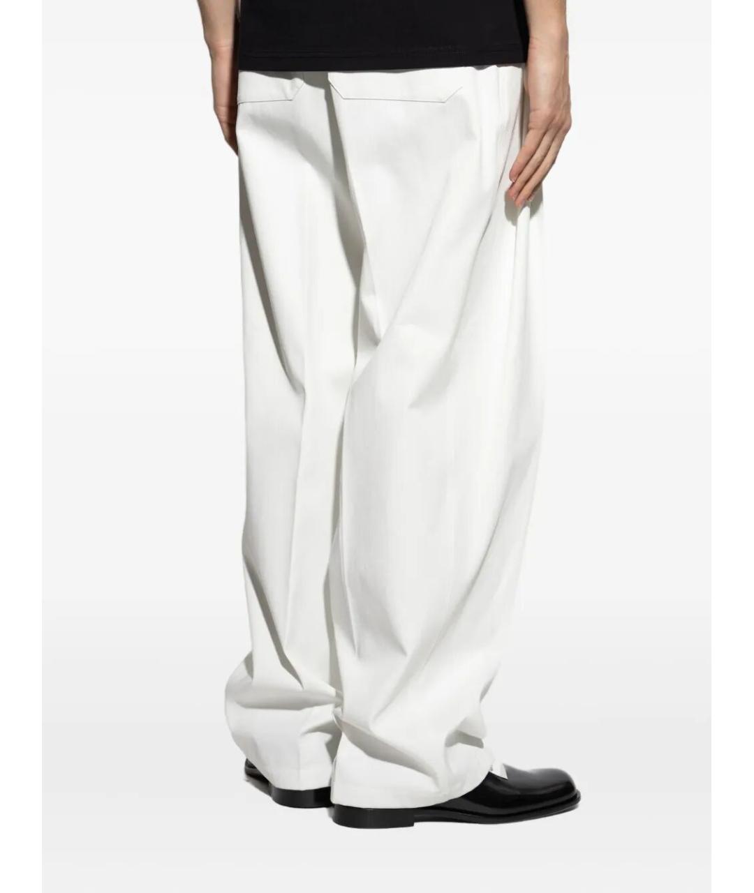 GIVENCHY Белые хлопковые повседневные брюки, фото 3