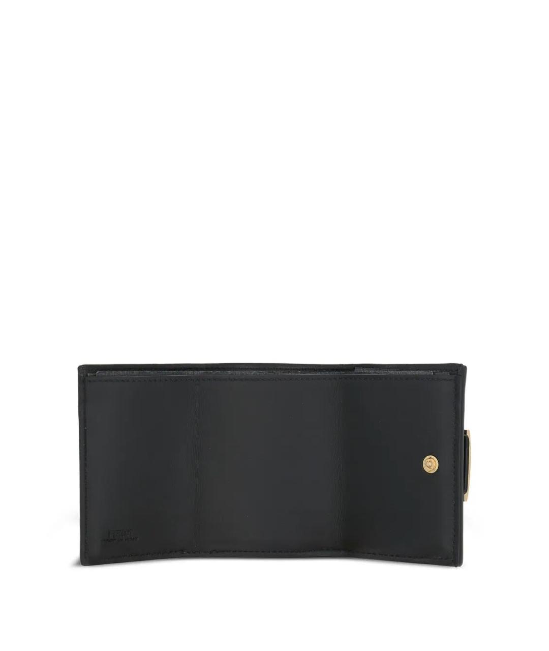 FENDI Черный кожаный кошелек, фото 5