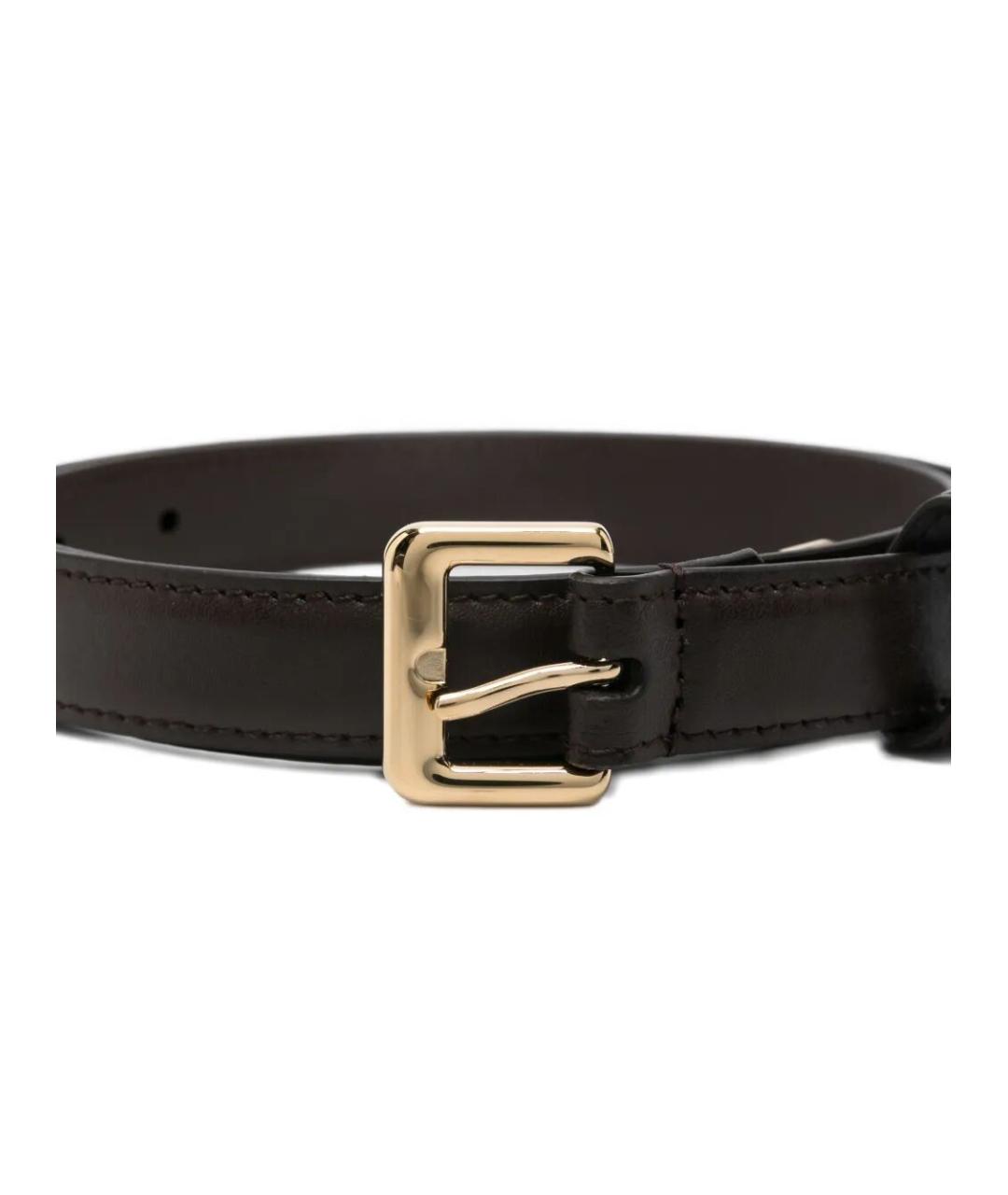 FENDI Коричневый кожаный ремень, фото 3