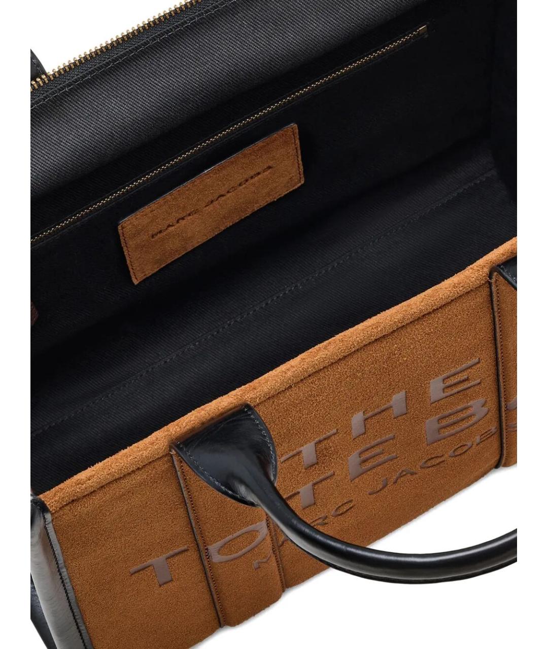 MARC JACOBS Коричневая замшевая сумка тоут, фото 5