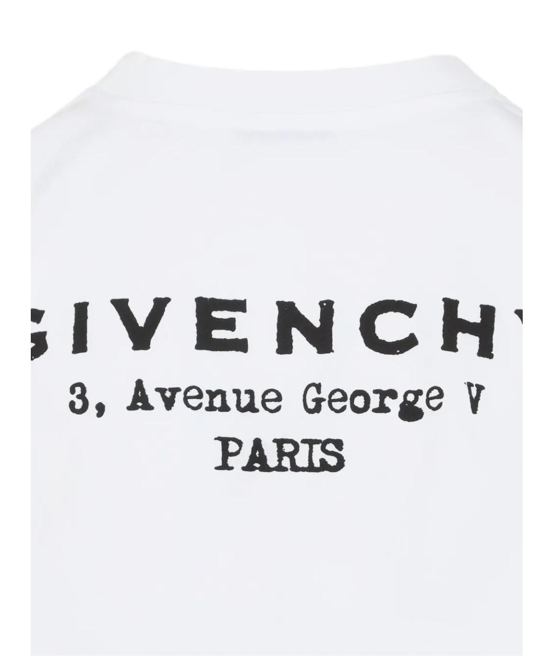 GIVENCHY Белая хлопковая футболка, фото 3