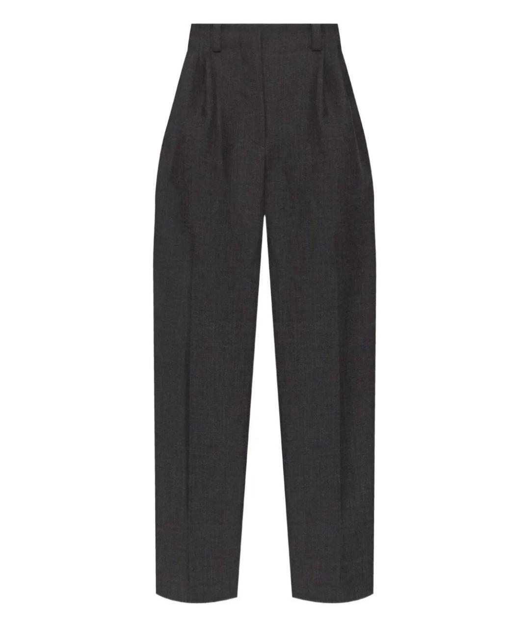 GIVENCHY Серые шерстяные прямые брюки, фото 1
