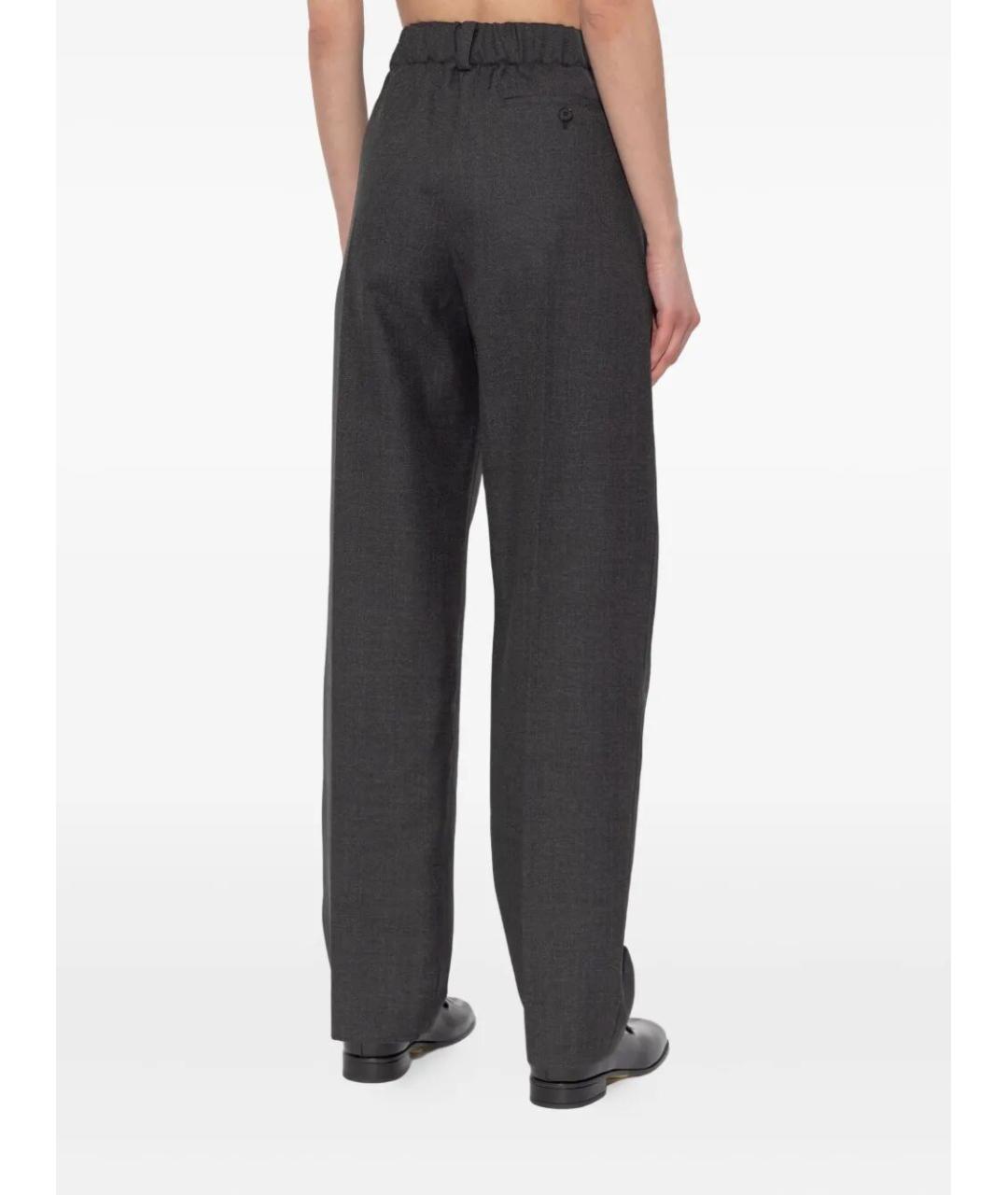 GIVENCHY Серые шерстяные прямые брюки, фото 3