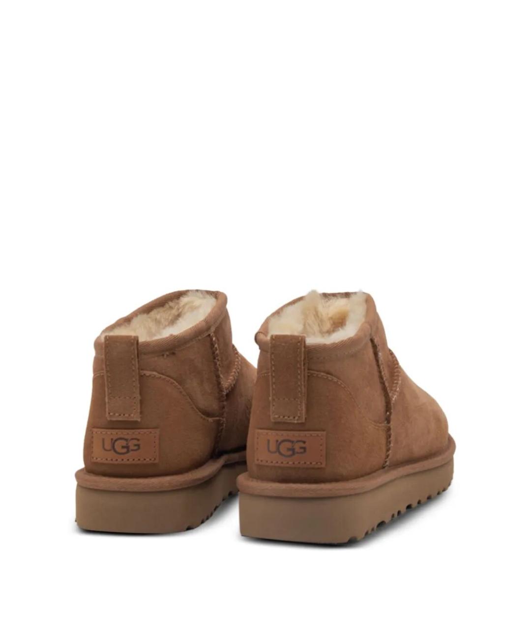 UGG Коричневые нубуковые ботинки, фото 2