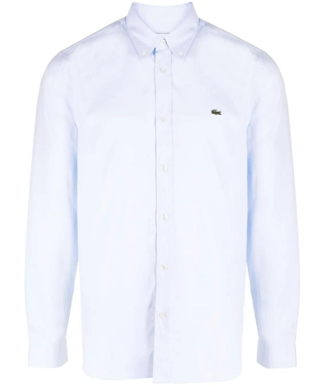 LACOSTE Белая хлопковая кэжуал рубашка, фото 1